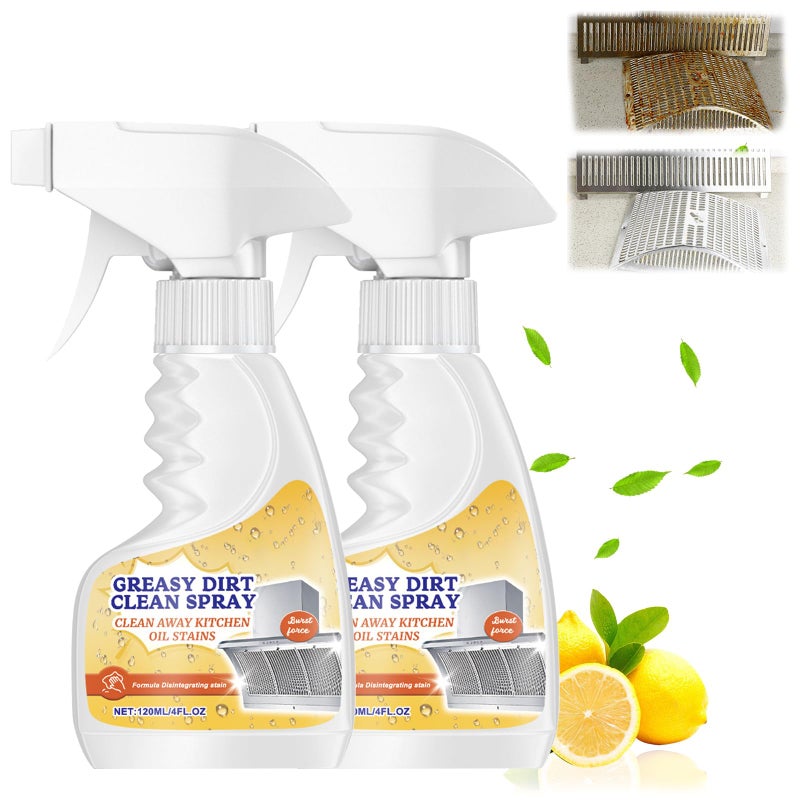 XiuFa Kitchen Heavy Duty Cleaner Spray,All-Purpose Oil Stain Cleaner,Kitchen Remover Degreaser Spray,Foam Cleaner,Dissolve Grease & Oil Stains,Bathroom Cleaning(2pcs) - Image 1